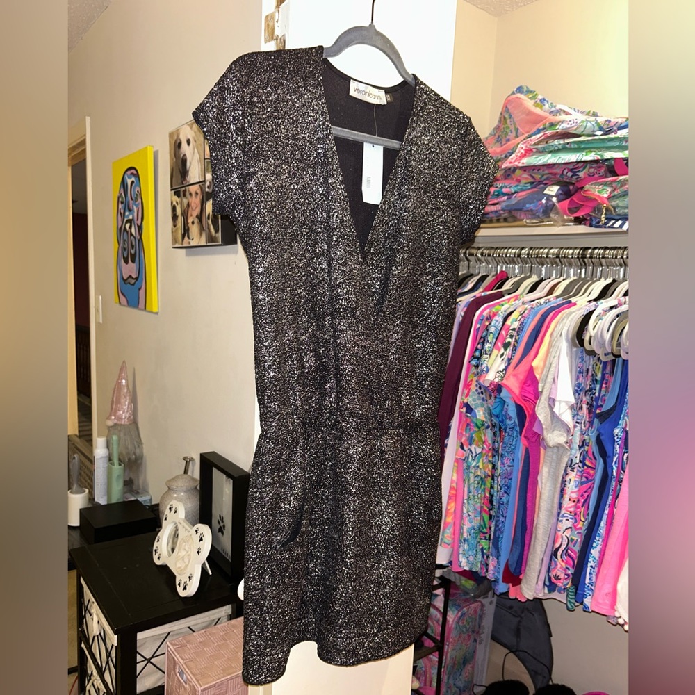 🖤♦️NWT Veronica M. Stretch Shimmer Dress🖤